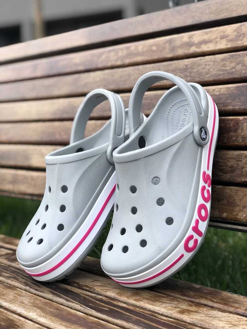 Купить Женские Кроксы Топ Модель Crocs Bayband Grey 36-45 размер