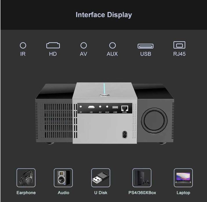 Проектор Touyinger Q11W Ultra Full HD Android 2000Ansi