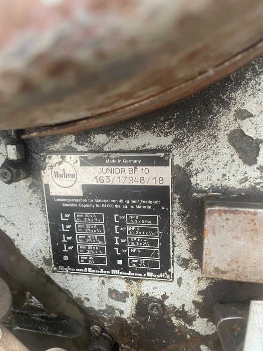 prasa do metalu MUBEA Junior BF 10