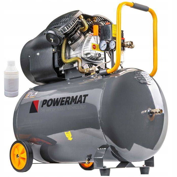 Kompresor olejowy 100l 8 bar sprężarka 230v 530l/min 4,7km