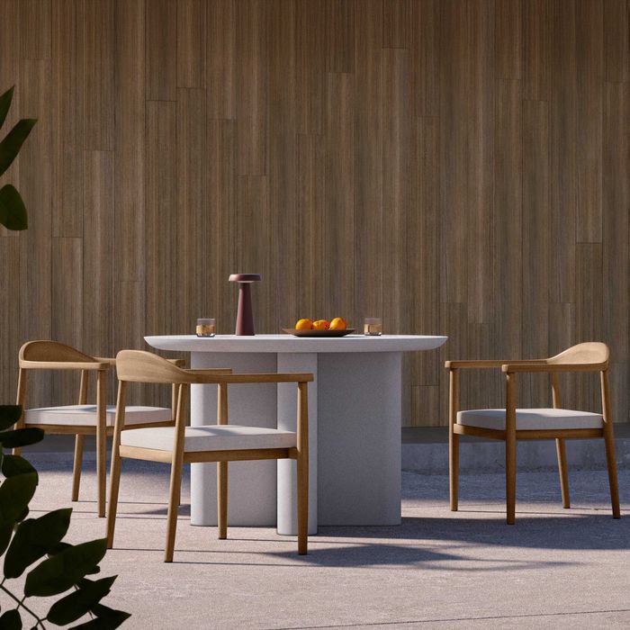 ZZ1774 - Trentano Stół 120 cm, cementowy, okrągły, jasnobeżowy, matowy