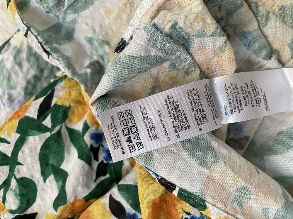 Bluzka z bufiastymi rękawami na lato M 38
