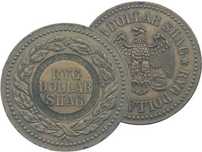 Medal RYG DOLLAR SHAG z orłem – kolekcjonerski token vintage