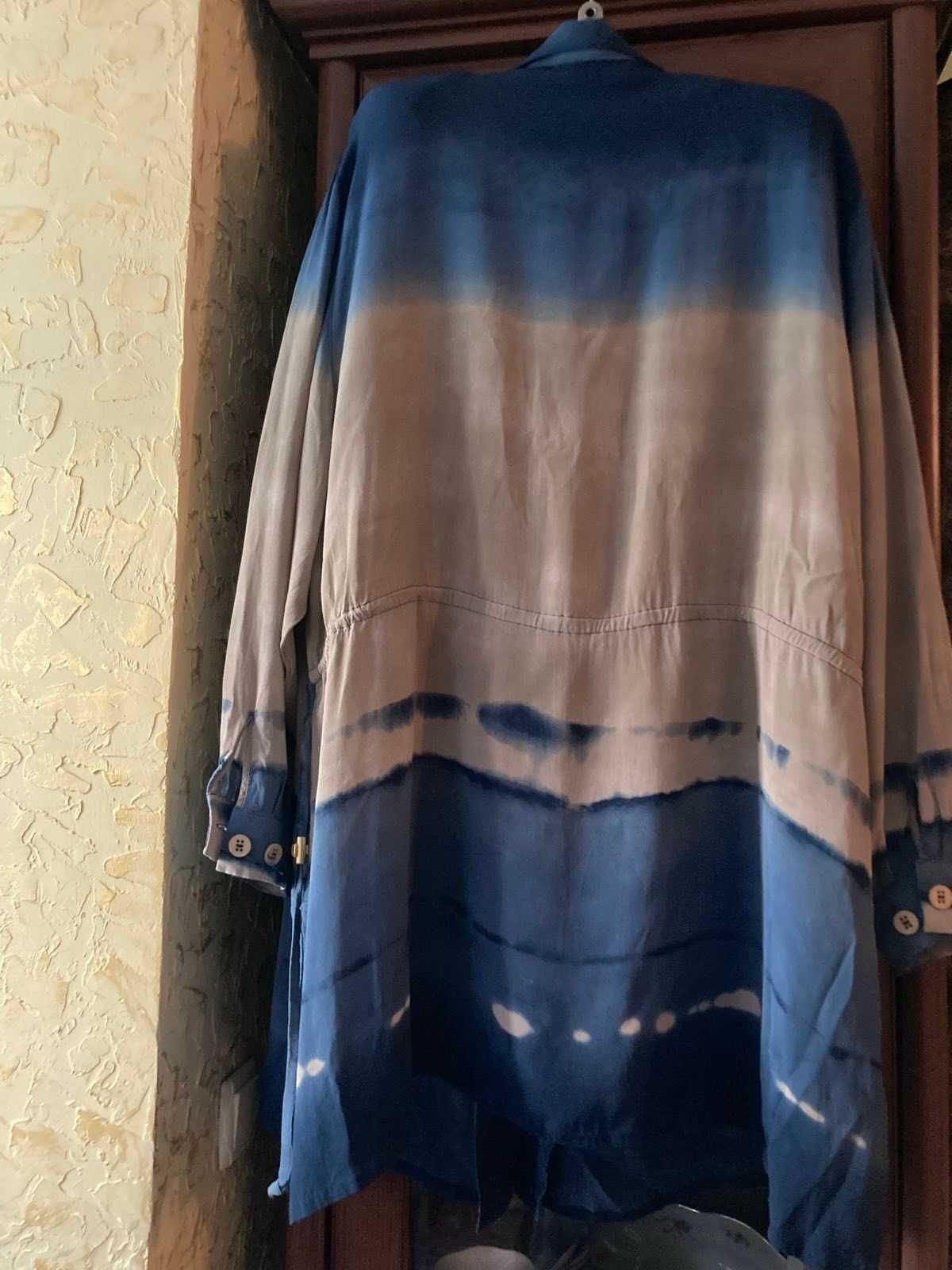 Стильна  блуза сорочка тунічка великого розміру 24-26 від улла попкен
