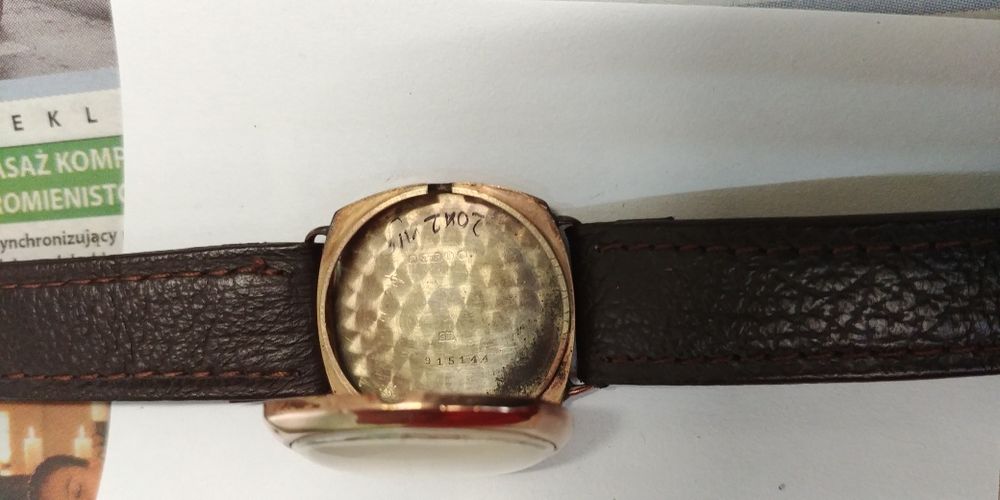 Złoty Rotary 9K Zenitn Omega Longines Oris Tissot Alpina Certina