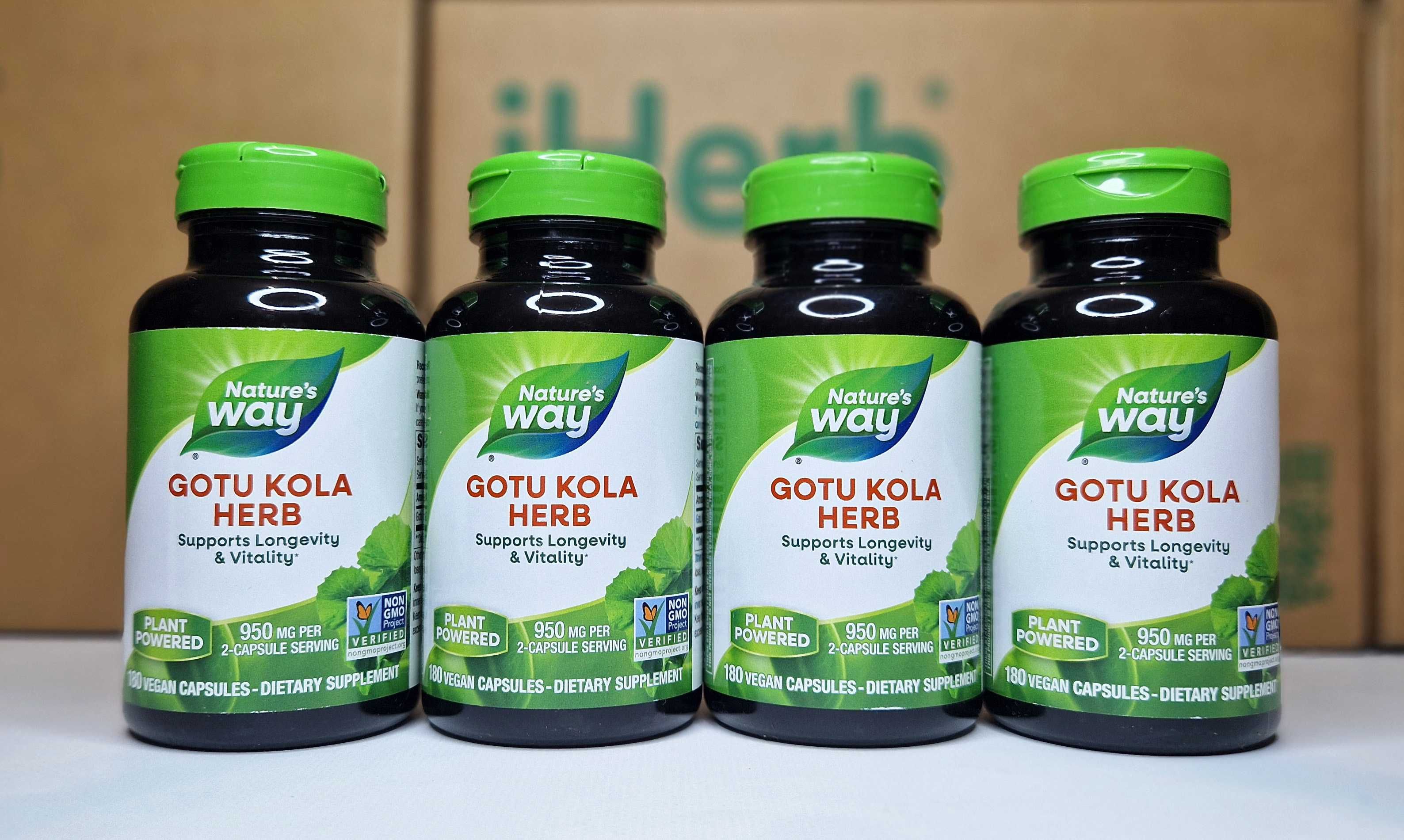 Готу кола Nature's Way Gotu Kola Herb, центелла азіатська, 425мг 180шт