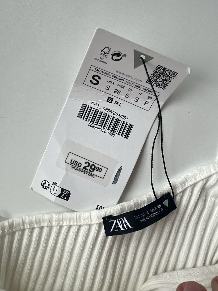 Топ з органзи zara