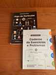 Conjunto de caderno de exercicios e problemas e manual Fisica e quimic