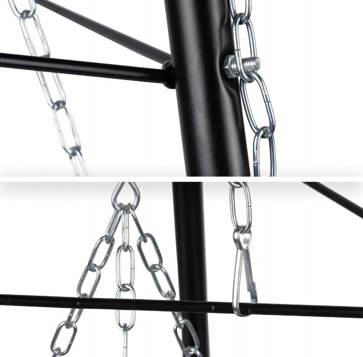 Grill ogrodowy wiszący TRÓJNÓG + palenisko 50 cm XXL