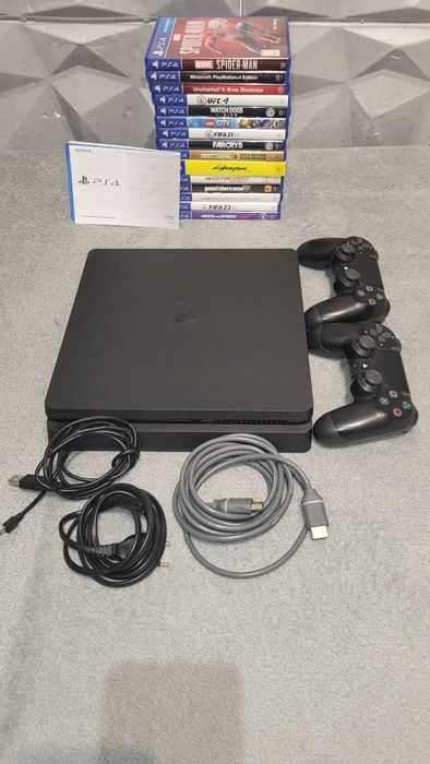 Ps4 Slim, dwa pady, 15 gier