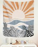 Makatka Boho, Makatka z Vintage grafiką, Makatka Słońce