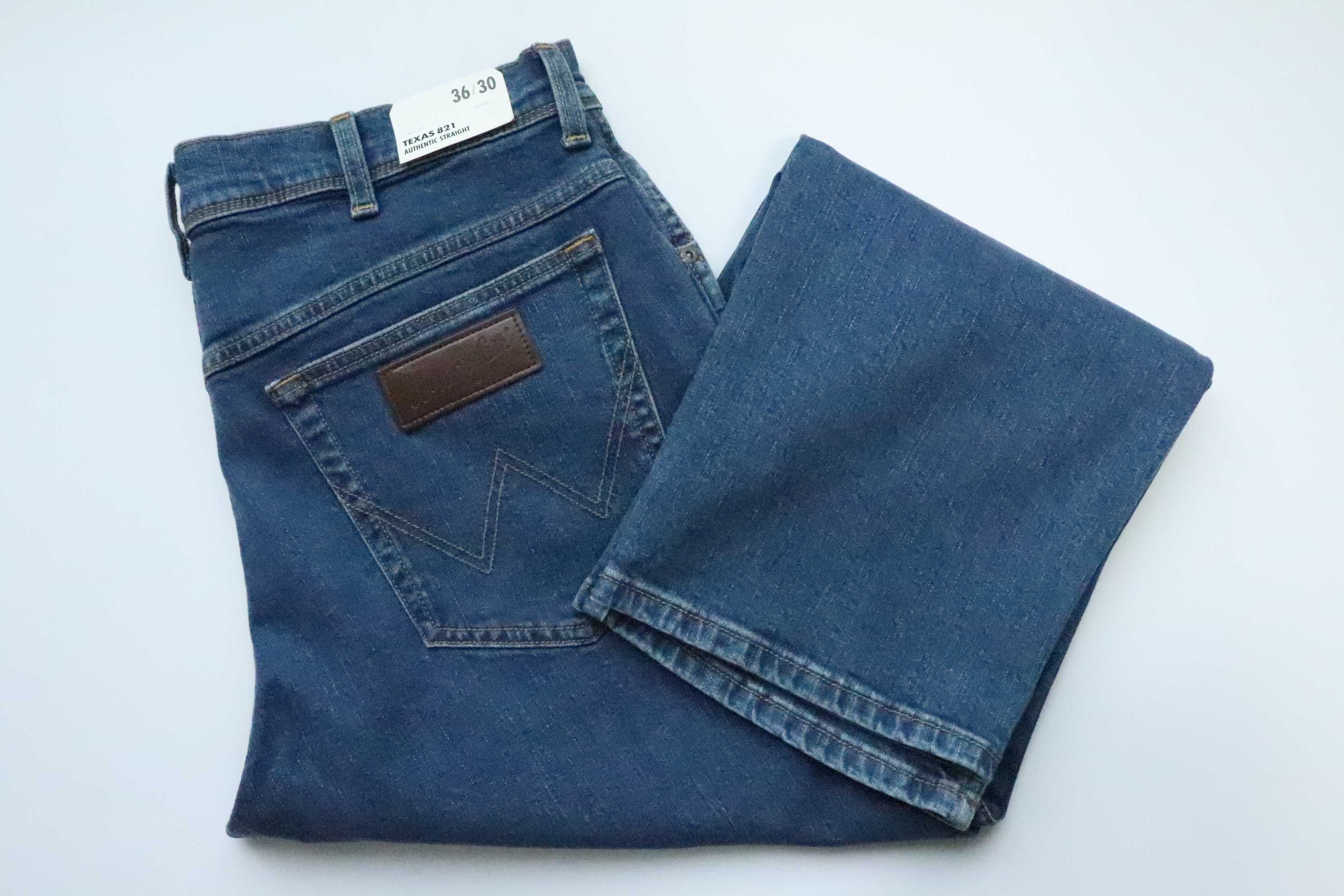 WRANGLER TEXAS 821 W36 L30 męskie spodnie jeansy nowe straight