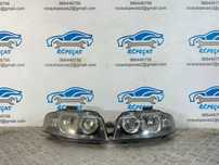 .Conjunto Oticas Farois Frontais Frente Original Audi A3 8P Halogéneo 2003 - 2010 8P0941003L 8P0941004L