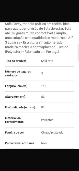 Sofá novo ainda embalado