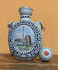Okolicznościowa ceramiczna butelka z korkiem, karafka_1962r