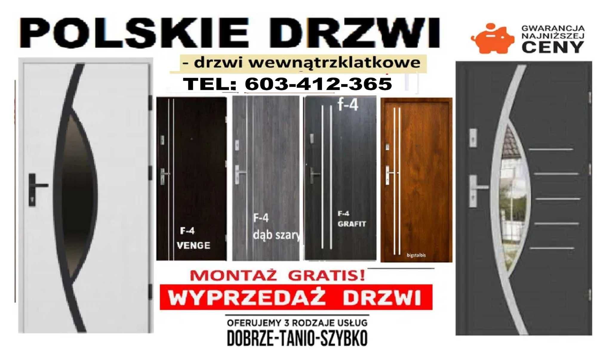 Drzwi z MONTAŻEM ,zewnętrzne ,WEJŚCIOWE do mieszkania-wewnątrzklatkowe