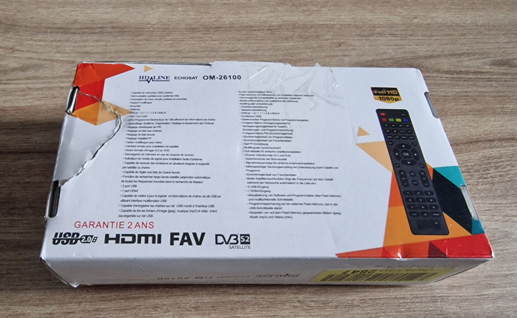Dekoder DVB-S, DVB-S2 HD-Line 34444 odbiornik telewizji satelitanej