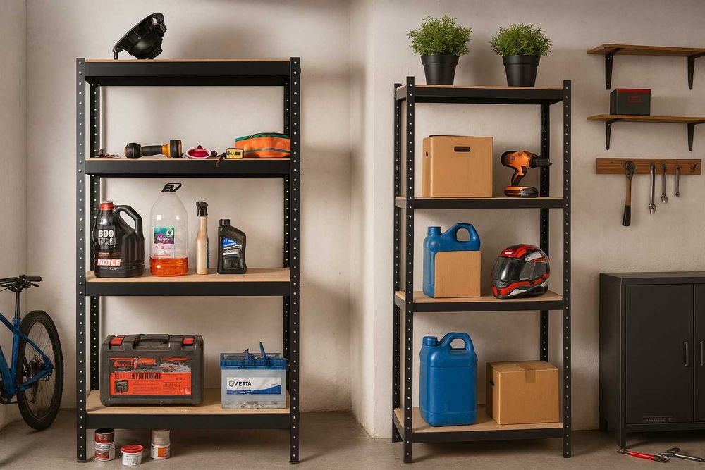 Стелаж металевий самозбірний. Виготовлення на замовлення.