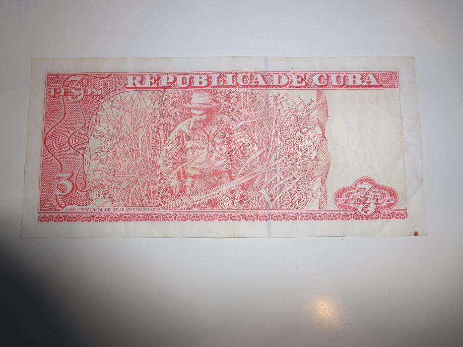 Nota de Che Guevara de Cuba antiga. Como nova.