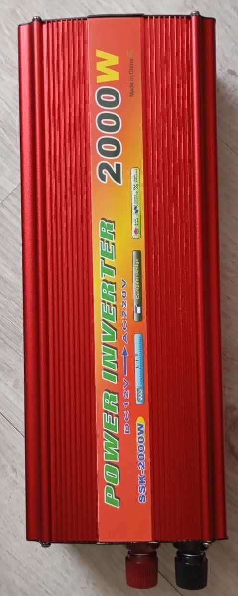 Перетворювач напруги Inverter  SSK-2000W DC12V-AC220V
