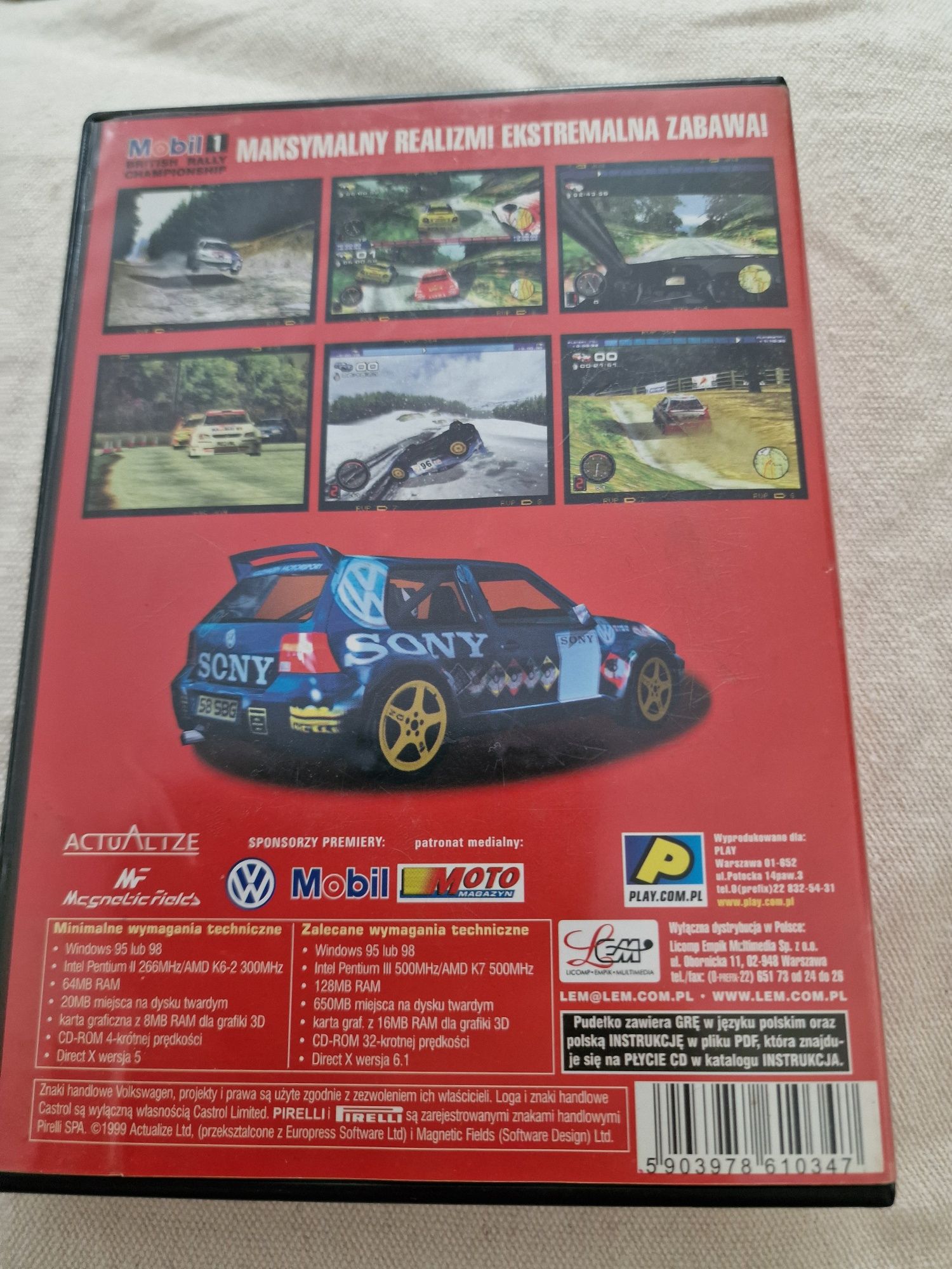 Gra PC  CD-ROM Rally Champions Mobil 1hip