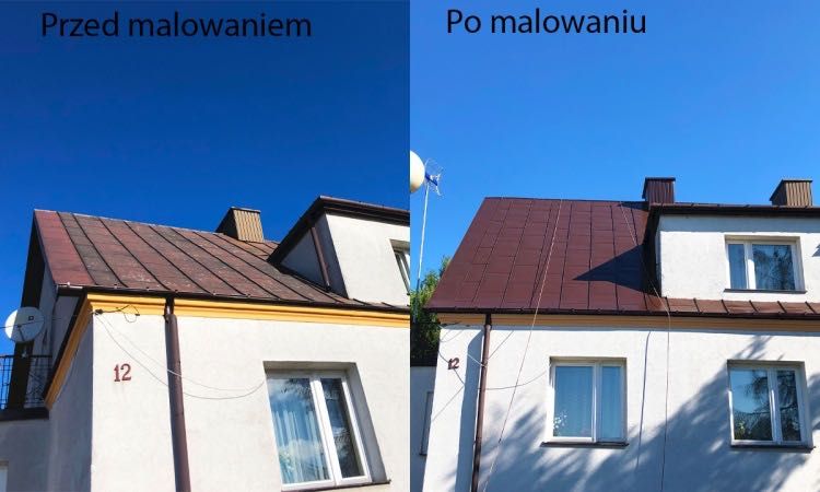 Malowanie dachu, mycie dachów