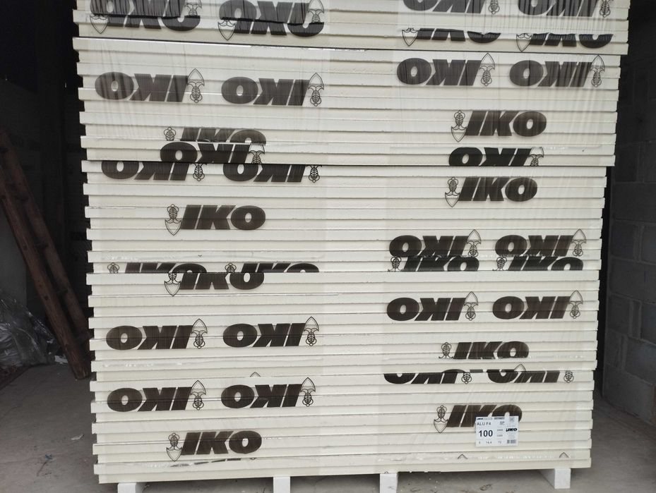 PŁYTY PIR -100mm-lambda 0,022 W/mK-paleta 36m2 -TERMOIZOLACJA PODDASZY