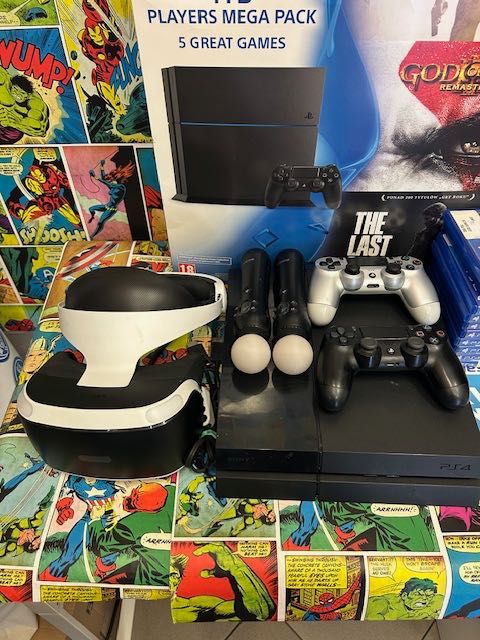 Sony Ps4 1tb+Zestaw Vr+Kamera+10xgra+Move x2szt Szczecin Ufogames
