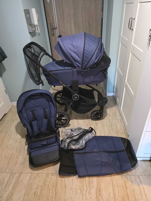 MUUVO Quick 4.0 2w1 wózek wielofunkcyjny - Azure Blue mało uzywany