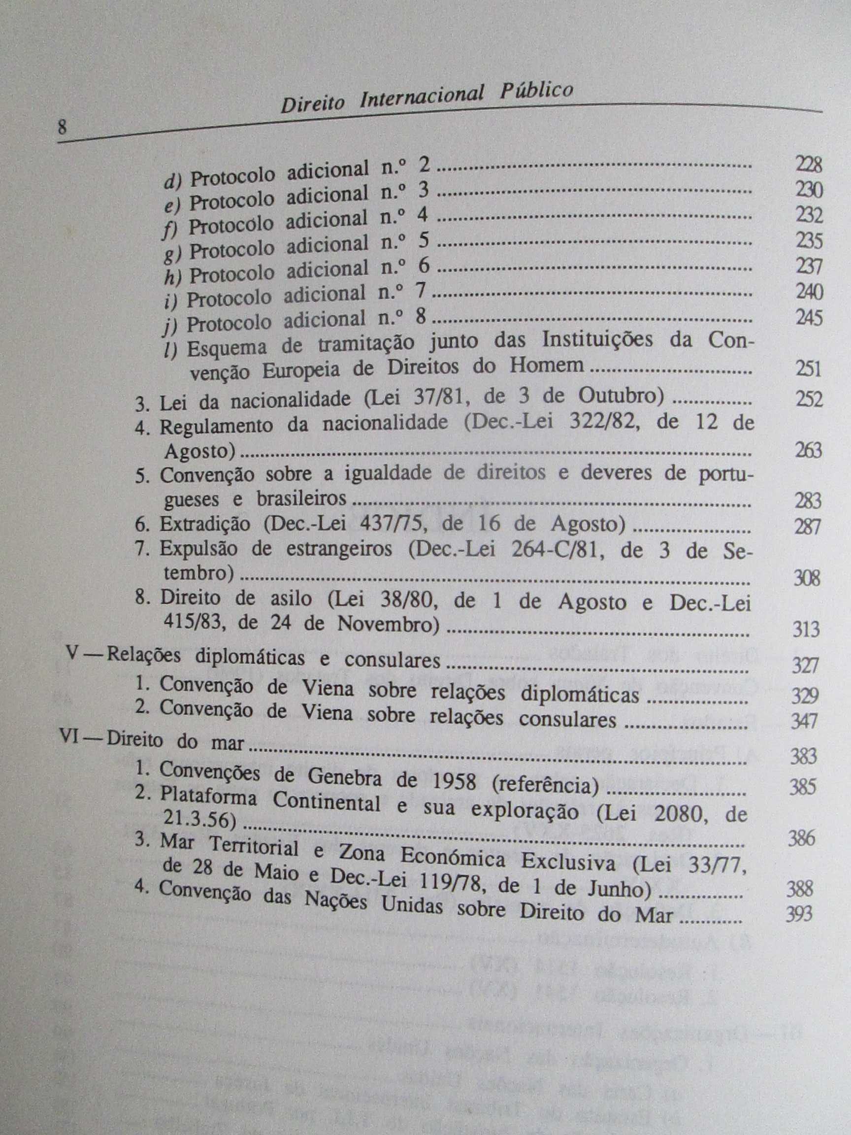 Textos de Direito Internacional Público, de Pedro Romano Martinez