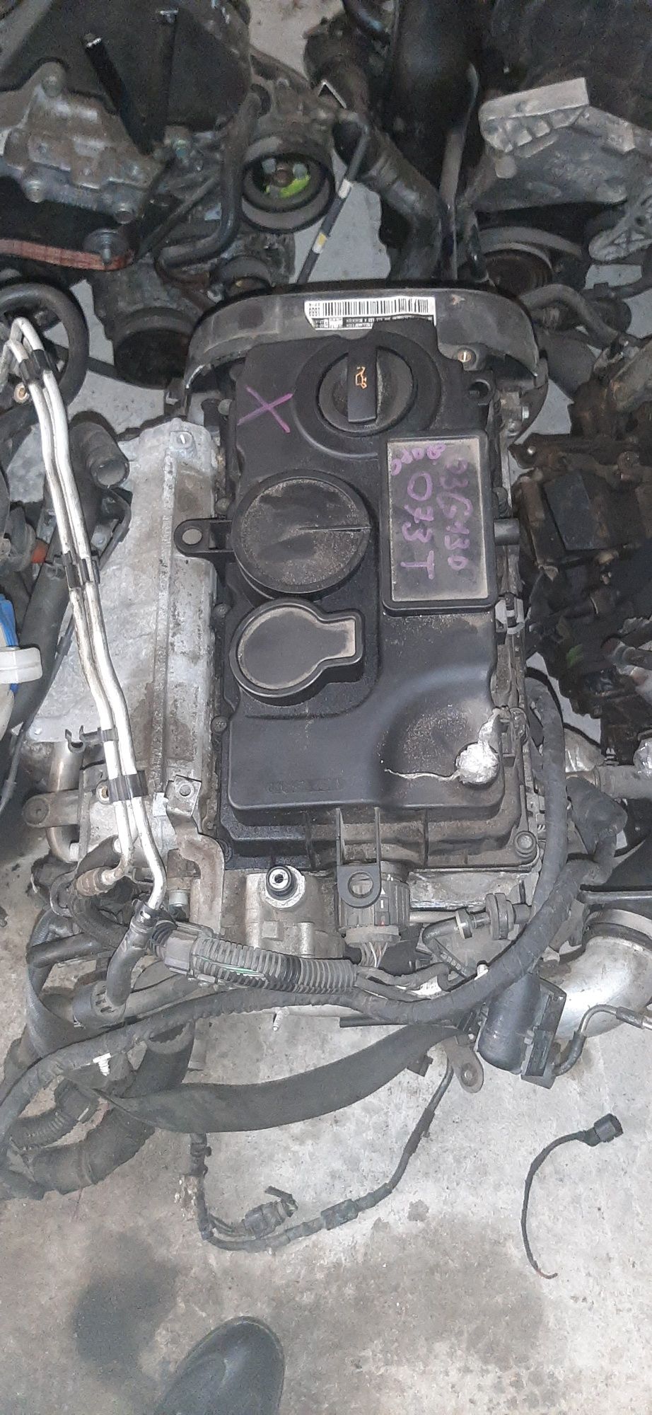 Мотор двигун 2.0 BMN BMR 125кв  VW PASSAT B6  TOURAN 2003-2010р.