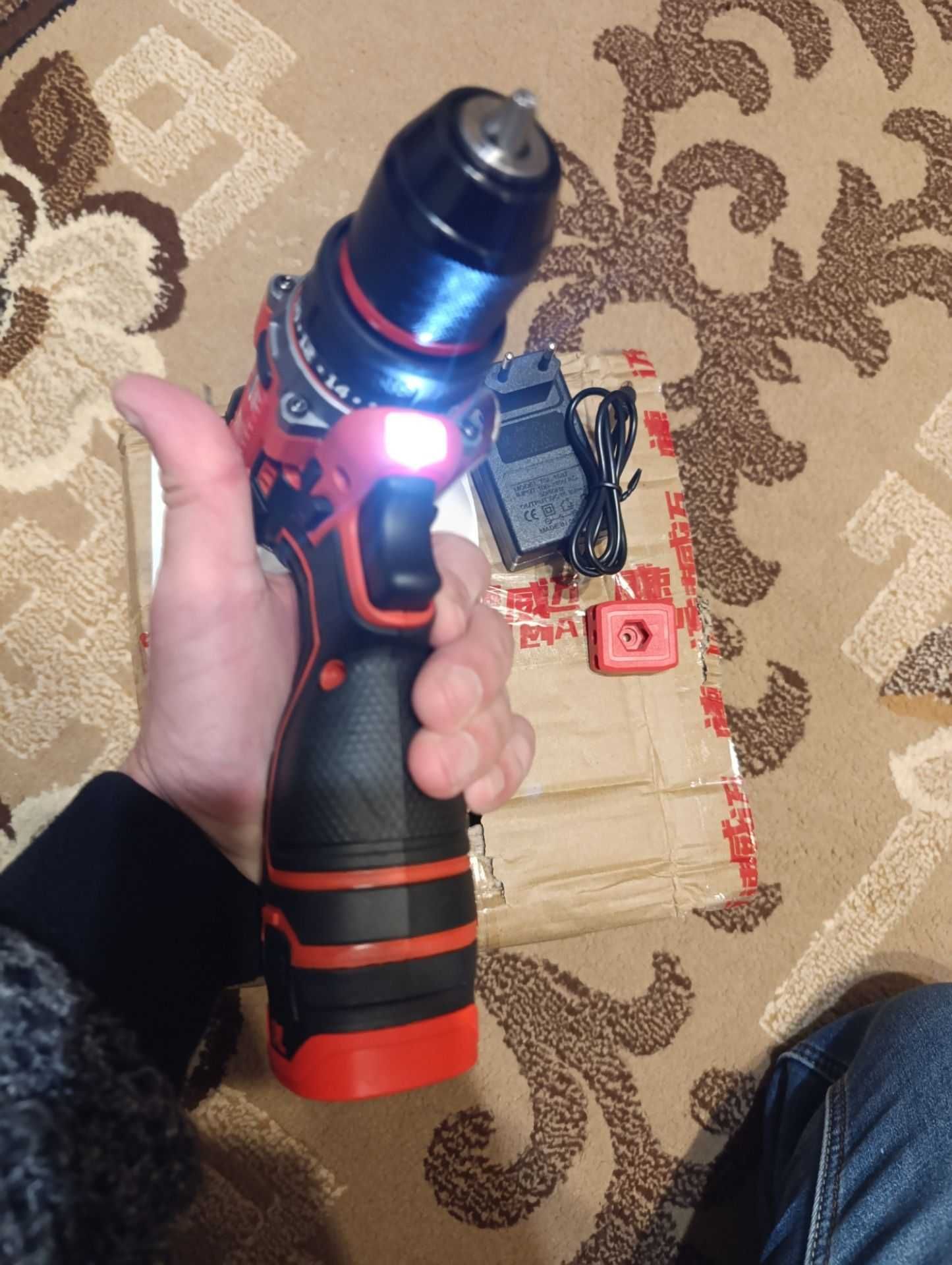 Мощный шуруповёрт дрель Sumaiwei 16.8V  мощный безщёточный мотор