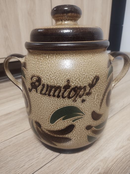 Duży zabytkowy ceramiczny Rumtopf, Niemcy Zachodnie lata 70. i 80. XX