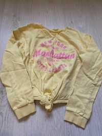 Bluza 158/164 H&M żółta różowa na zimę jesień
