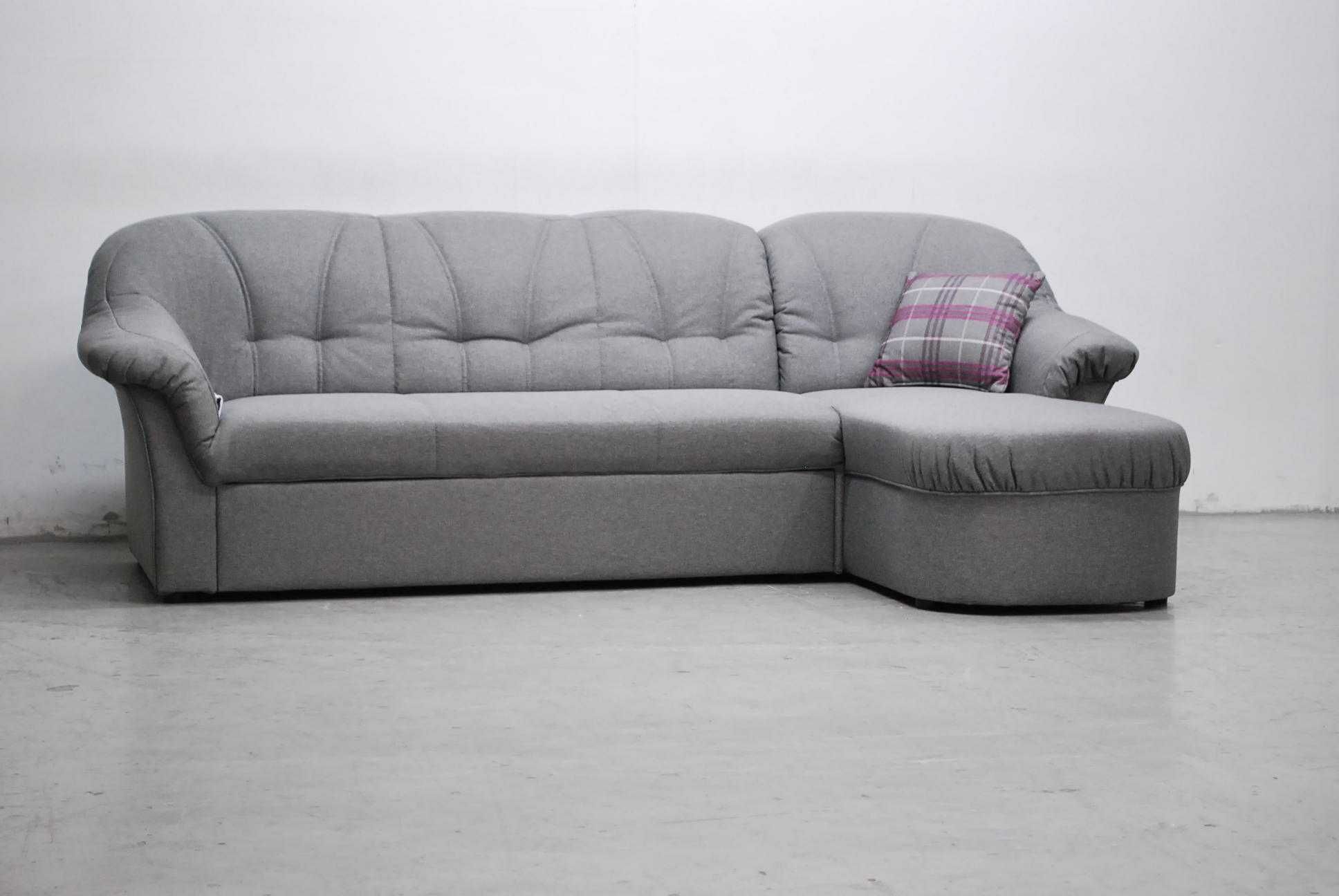 RRD narożnik z funkcja spania rogówka sofa kanapa szara tkanina okazja
