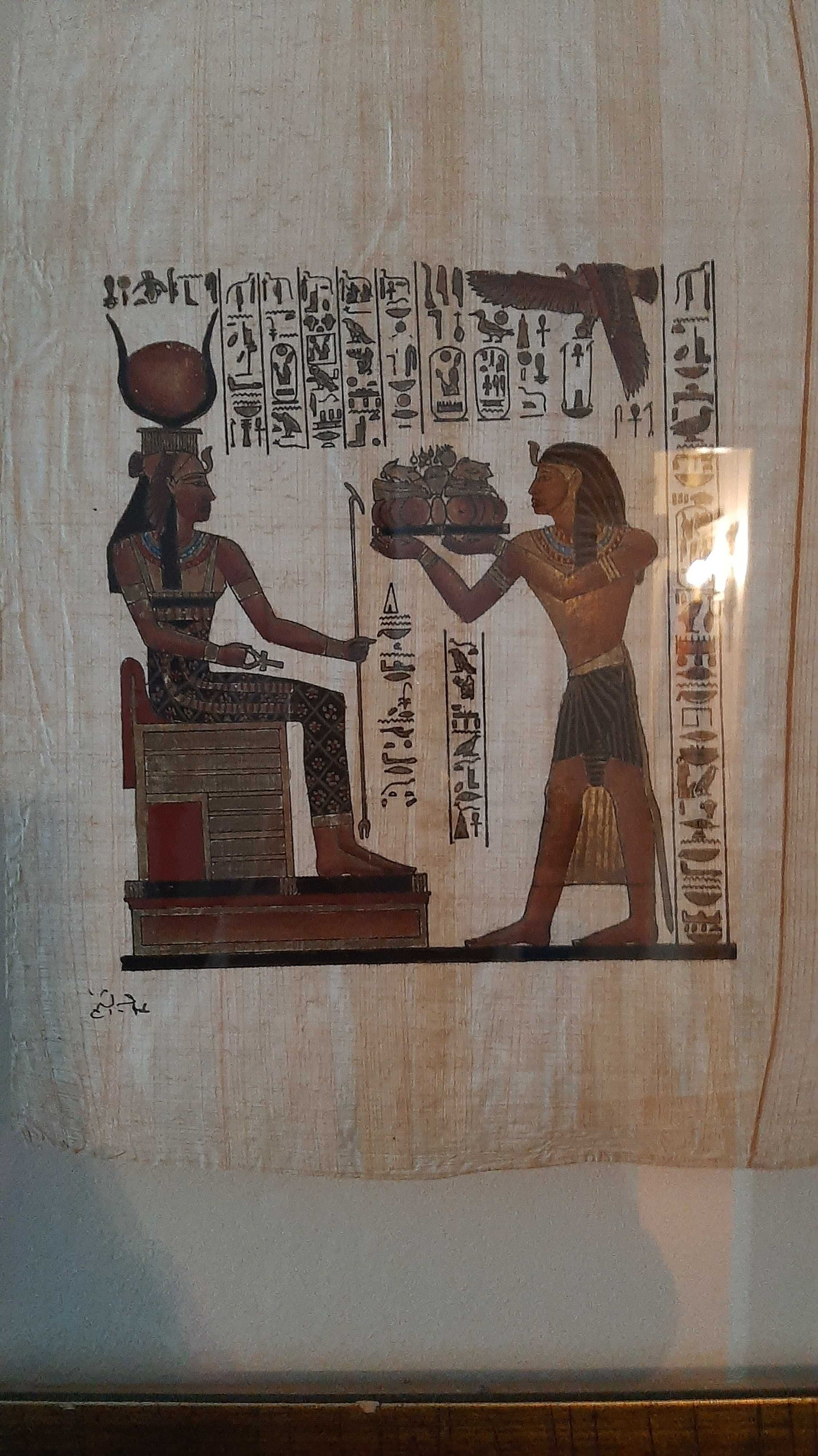 Papiro Egípcio, adquirido no Egípto