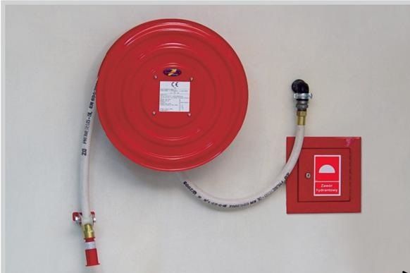 Szafa Hydrant p.poż z Wężem do Wewnątrz Budynku Domu Hali Garażu Wąż