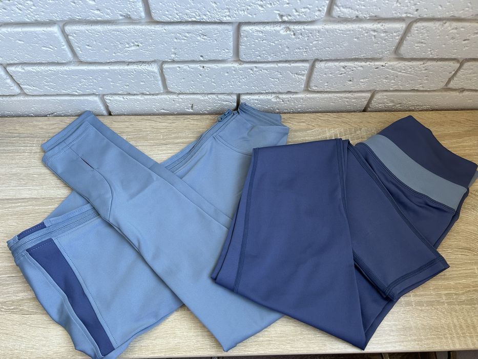 Костюм, лосіни, набор, топ, для фітнесу, спорту