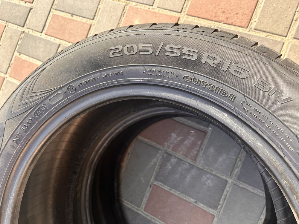 Шини 205/55 R16 Nokian резина бу літо