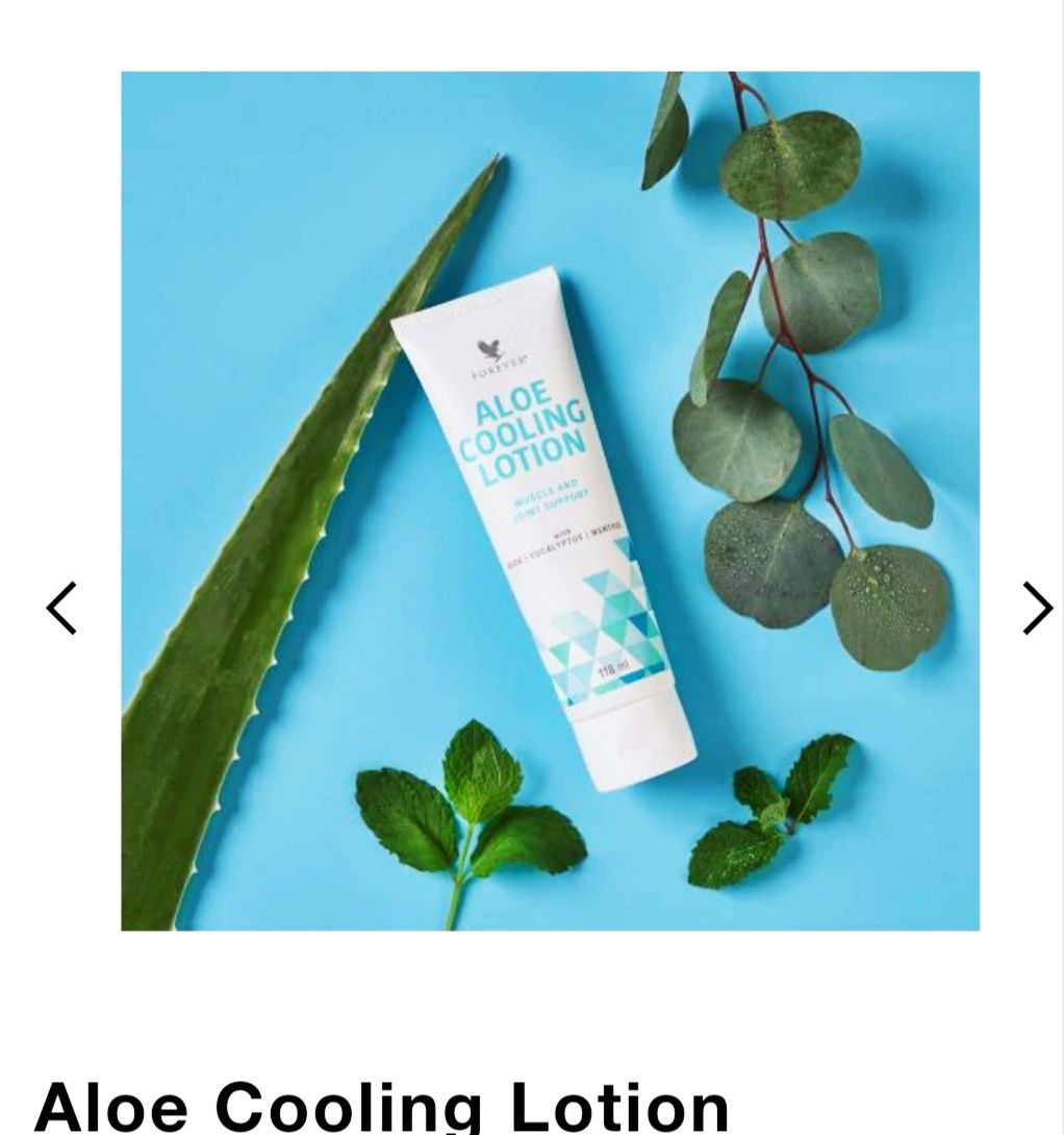 Aloe Cooling Lotion-Loção Refrescante para as Dores.