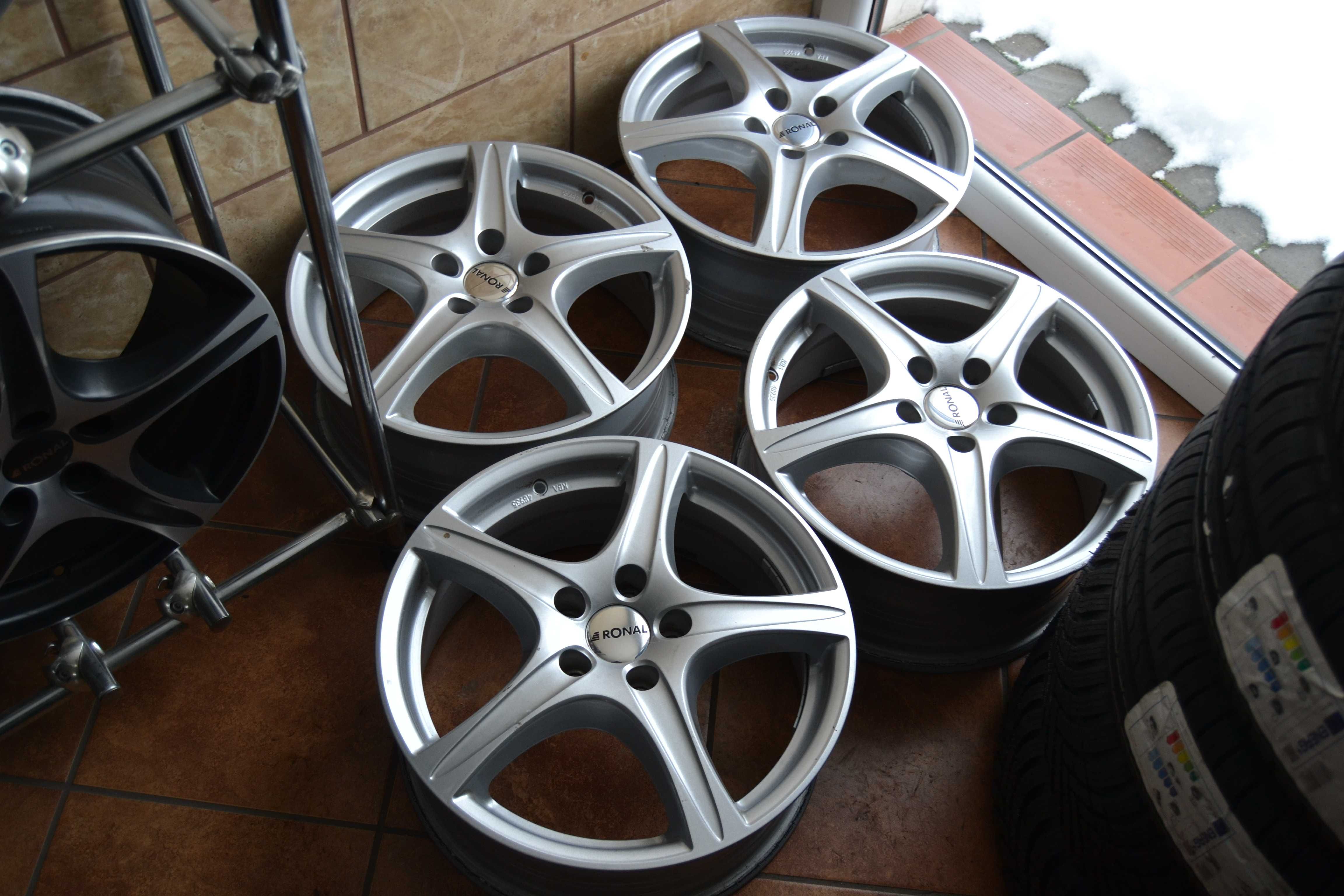 Komplet felg alu Ronal VW Audi Mercedes 17 cali 5x112 et45 7x17