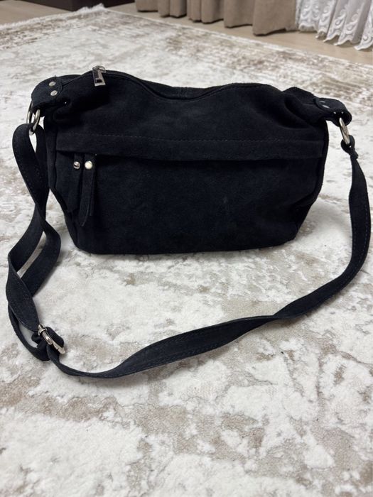 Сумка натуральний замш