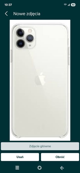 Etui case iphone 11 pro max przezroczyste