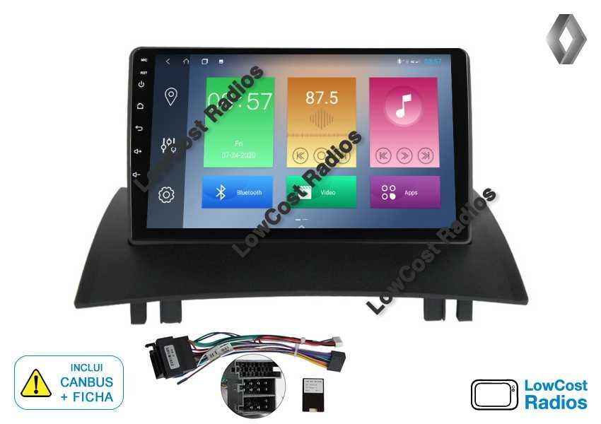 Auto Rádio 9' RENAULT MEGANE 2 | GPS ANDROID Bluetooth USB APPS WIFI
