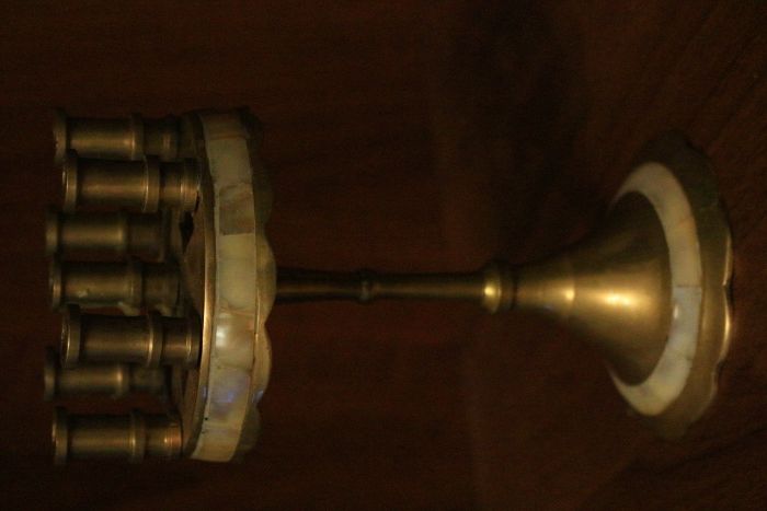 Підсвічник бронзовий антикварний на 7 свічок