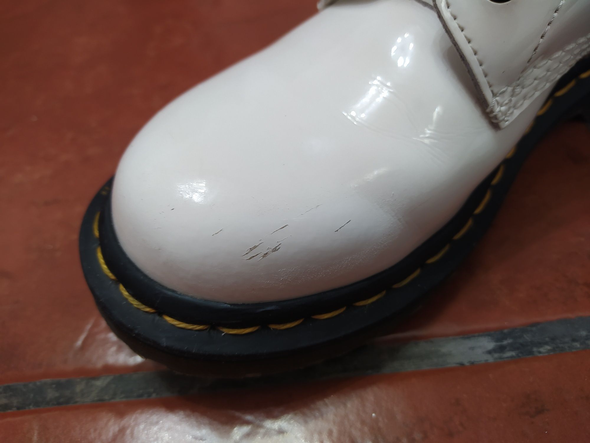 Martens 1460 W bota original branca