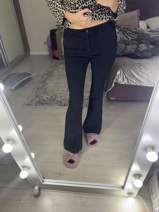 Джинси кльош, висока посадка, брюки