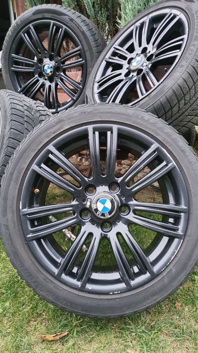 Komplet kół BMW Mpakiet M 383 felgi czarne 17" 5x120 e87 e46 e90 zima