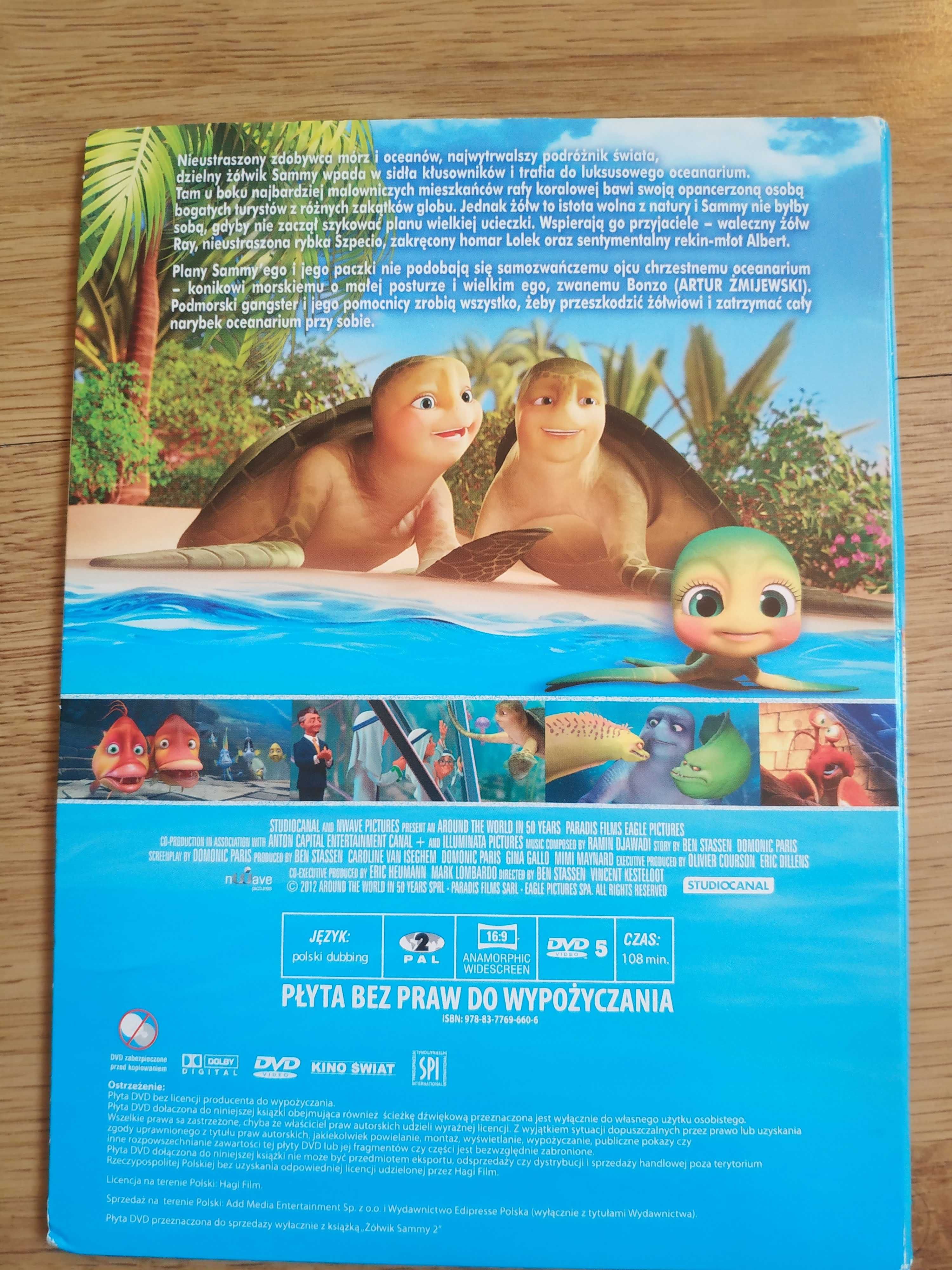 Bajki DVD: "Czarodziejska lampa Alladyna", "Żółwik Sammy 2"