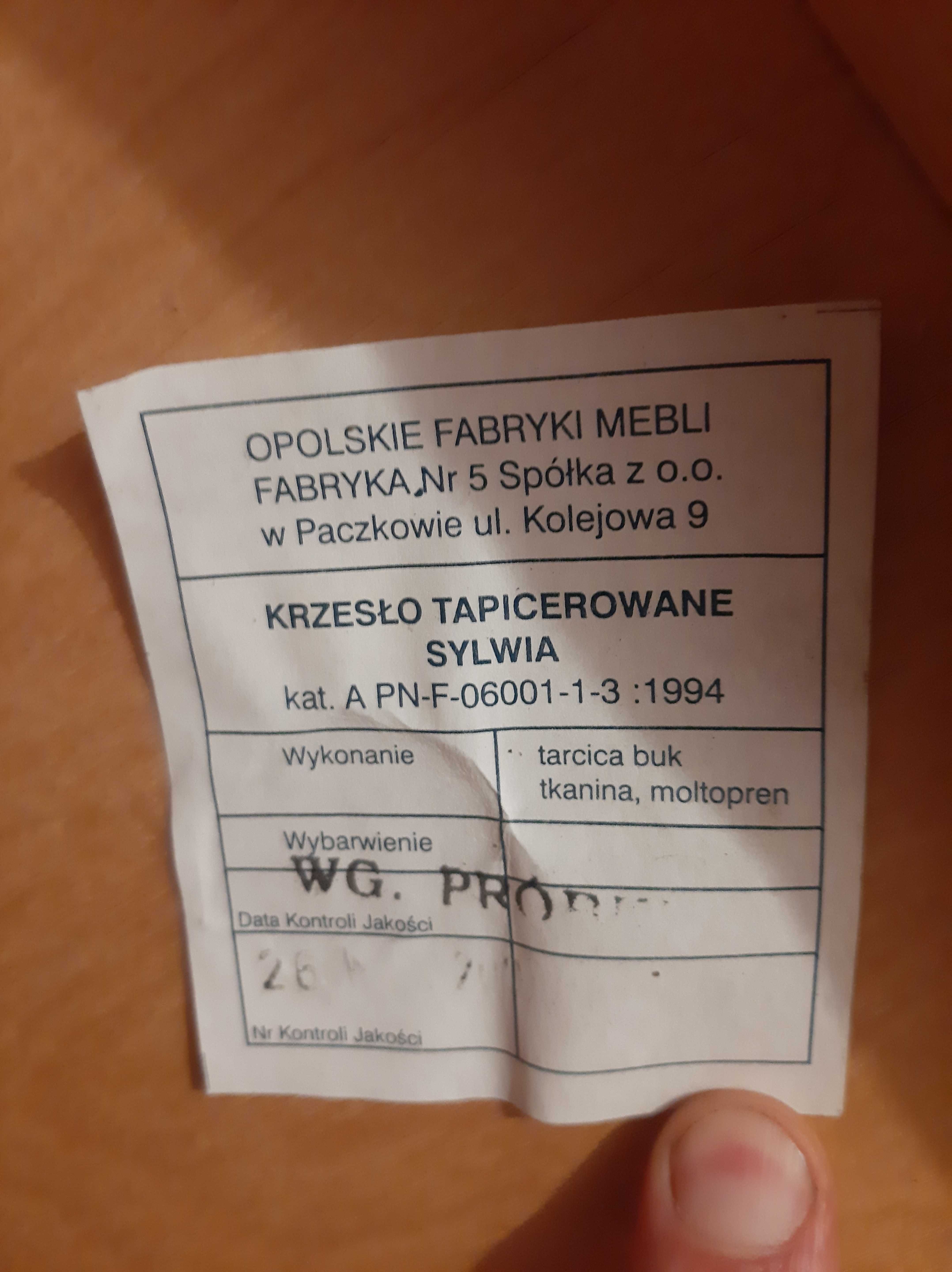 Krzesło tapicerowane SYLWIA Meble
